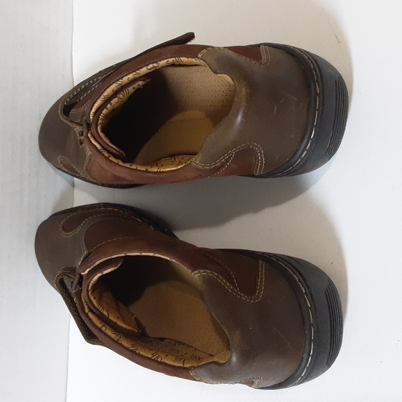 Soft leather Mary Jane shoes moccassin brown women 9M - Picture 3 of 11